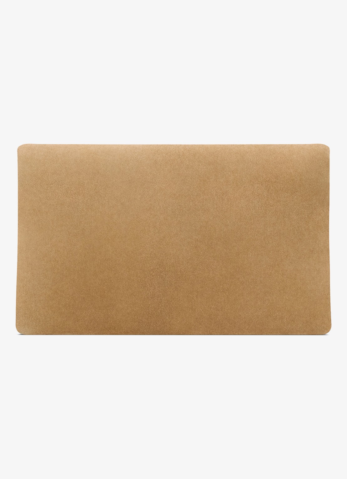 Saint Laurent Cassandre Large clutch van kalfssuède - achterkant 4 lichtbruin