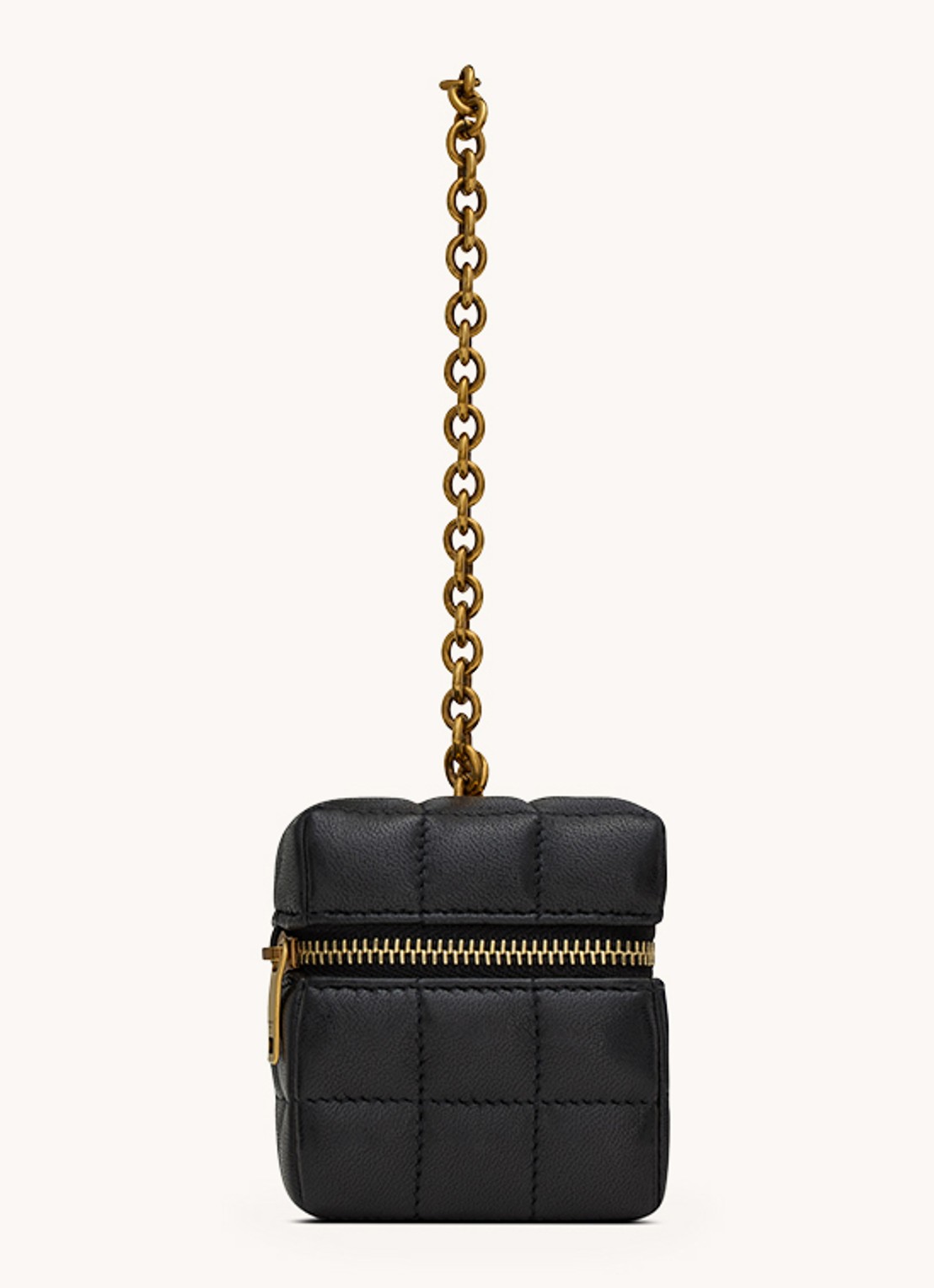 Saint Laurent Cassandre Matelassé Carré handtas van quilted lamsleer - achterkant zwart