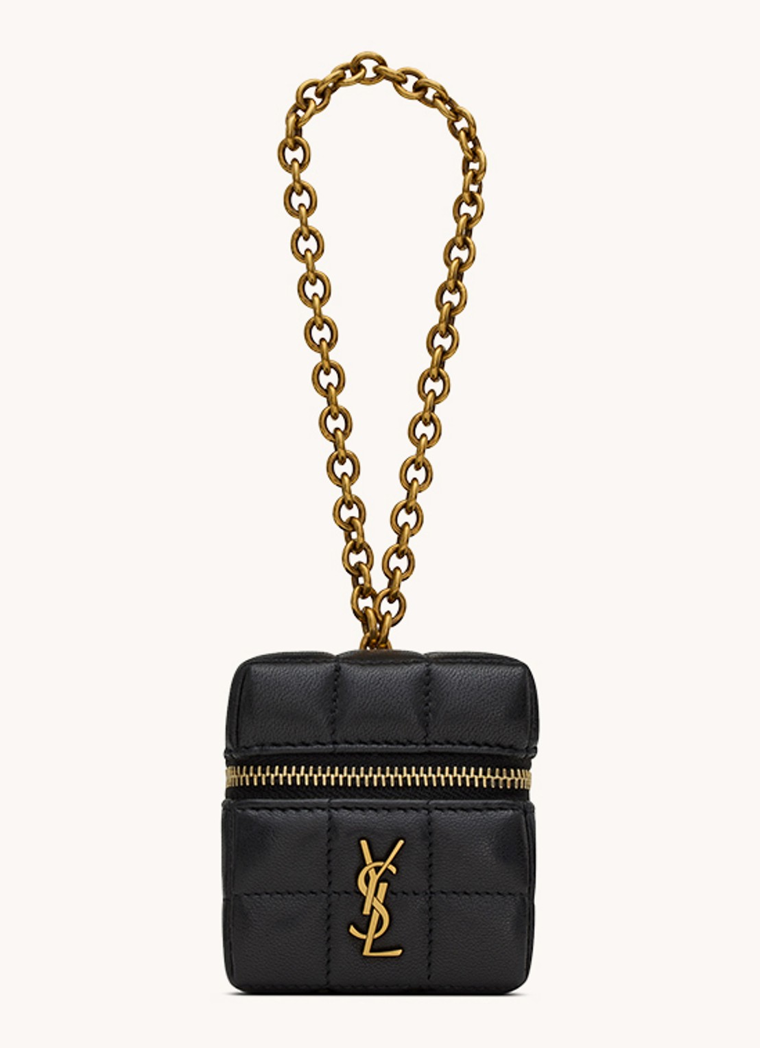 Saint Laurent Cassandre Matelassé Carré handtas van quilted lamsleer - voorkant 4 zwart