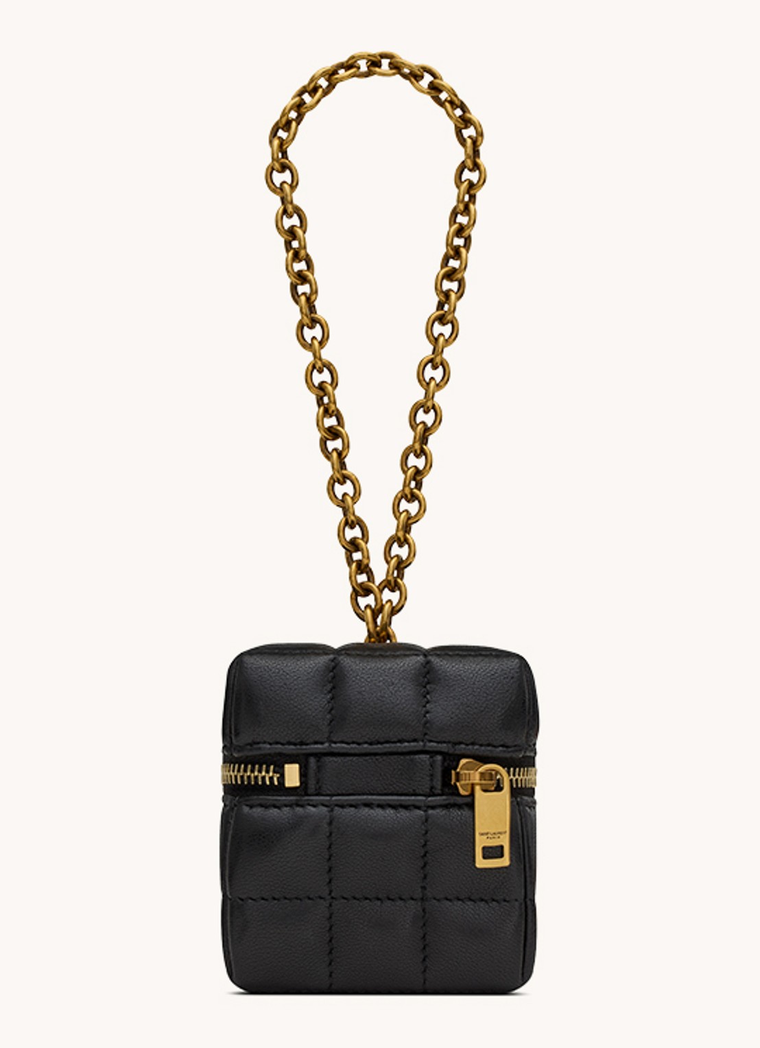 Saint Laurent Cassandre Matelassé Carré handtas van quilted lamsleer - voorkant 5 zwart