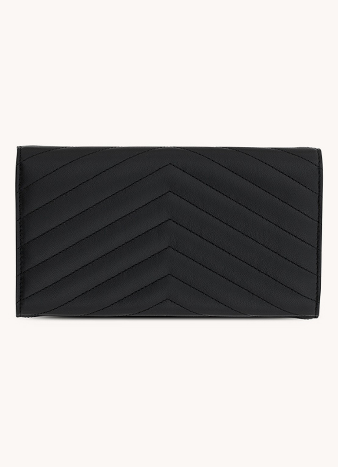 Saint Laurent Cassandre Matelassé portemonnee van lamsleer - voorkant 4 zwart
