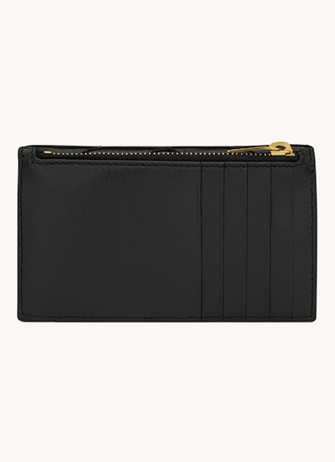Saint Laurent Cassandre Matelassé portemonnee van quilted kalfsleer - detail 2 zwart