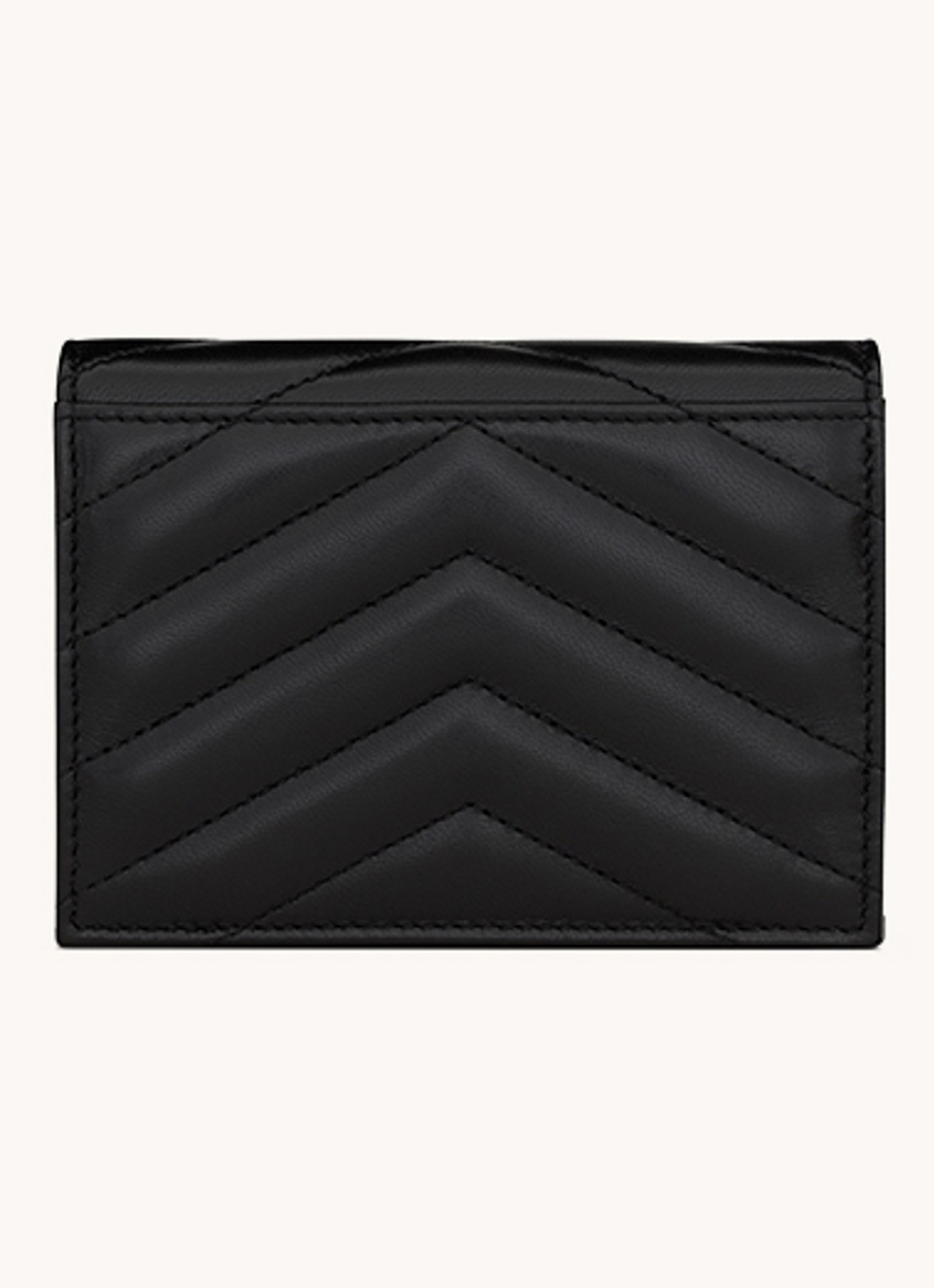 Saint Laurent Cassandre Matelassé portemonnee van quilted kalfsleer - detail 2 zwart