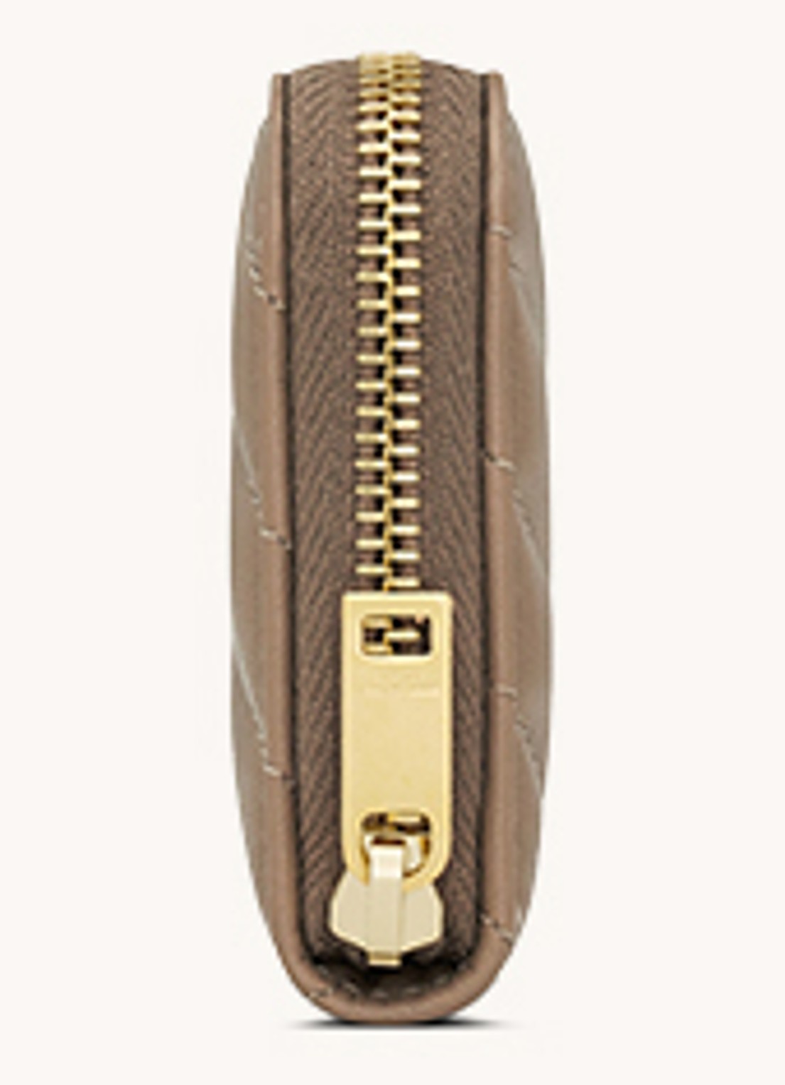 Saint Laurent Cassandre Matelassé portemonnee van quilted lamsleer - achterkant 3 zand