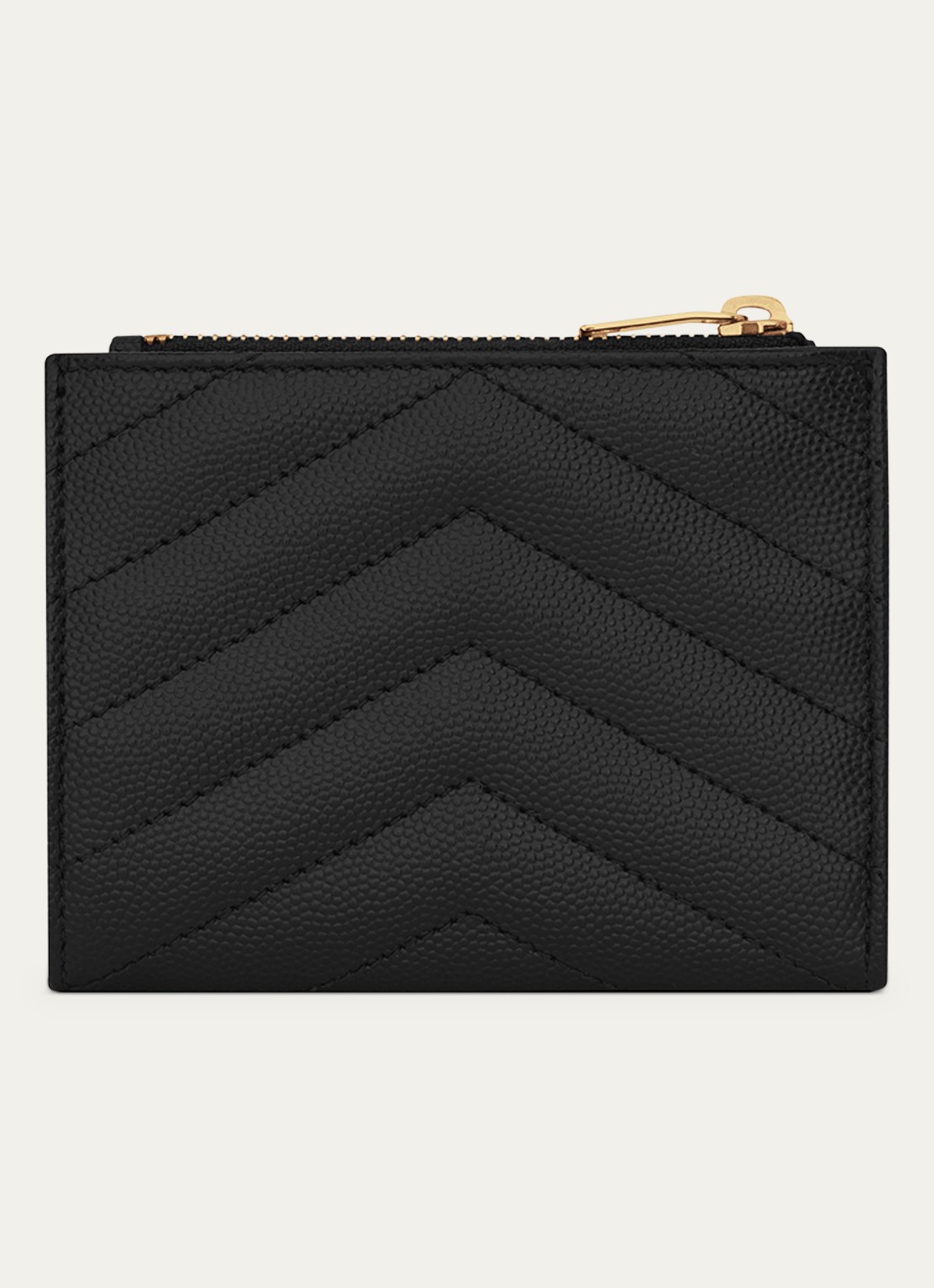 Saint Laurent Cassandre pasjeshouder van quilted kalfsleer - detail 2 zwart