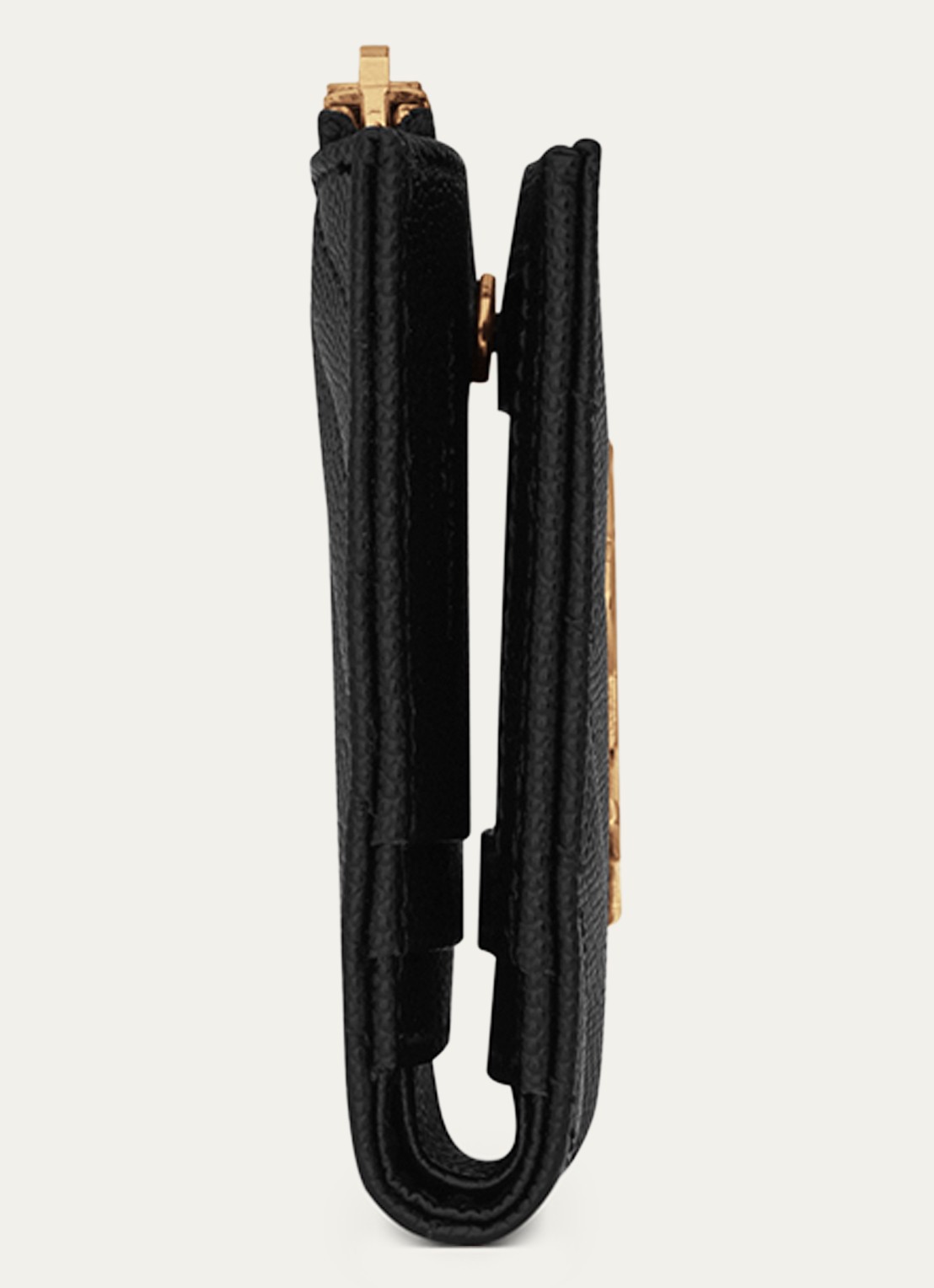 Saint Laurent Cassandre pasjeshouder van quilted kalfsleer - detail 3 zwart