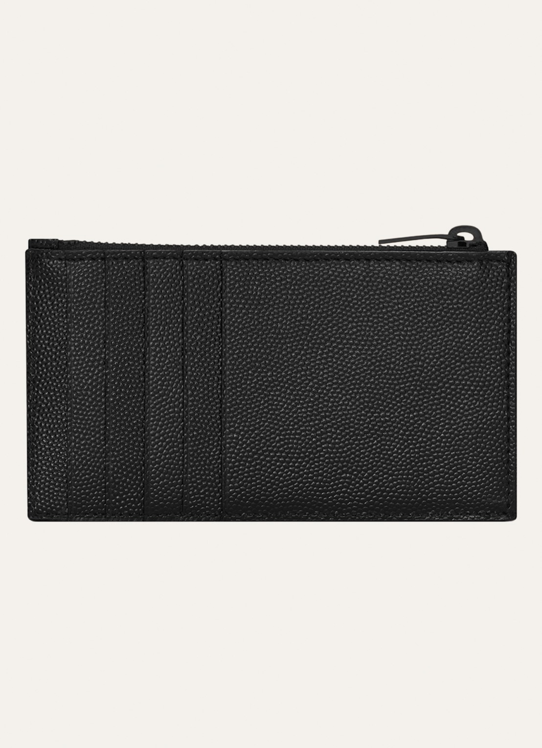 Saint Laurent Cassandre pasjeshouder van quilted kalfsleer - detail zwart