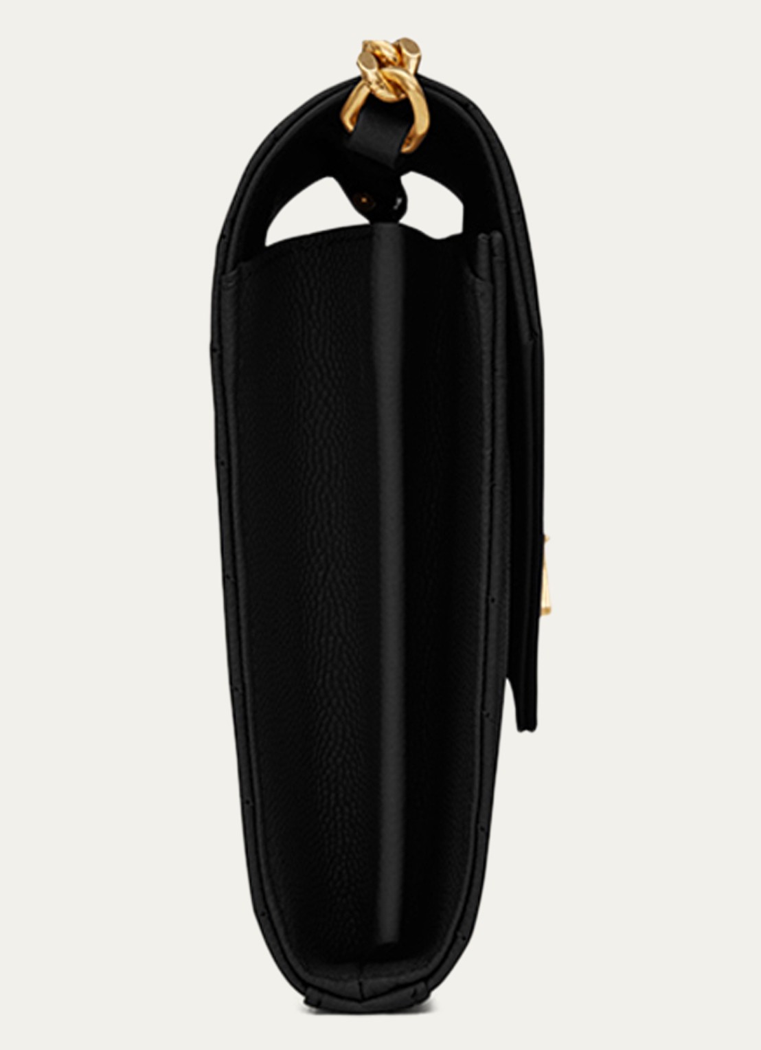 Saint Laurent Cassandre portemonnee van kalfsleer met afneembare schouderriem - detail 4 zwart