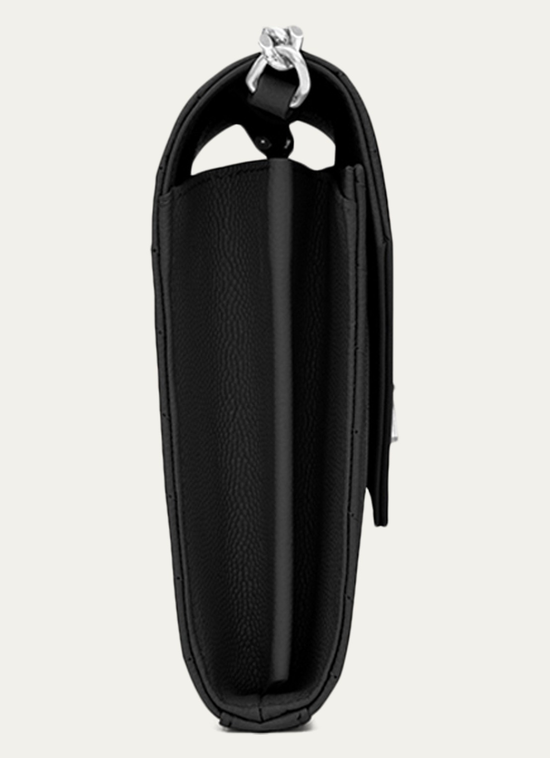 Saint Laurent Cassandre portemonnee van kalfsleer met afneembare schouderriem - detail 3 zwart