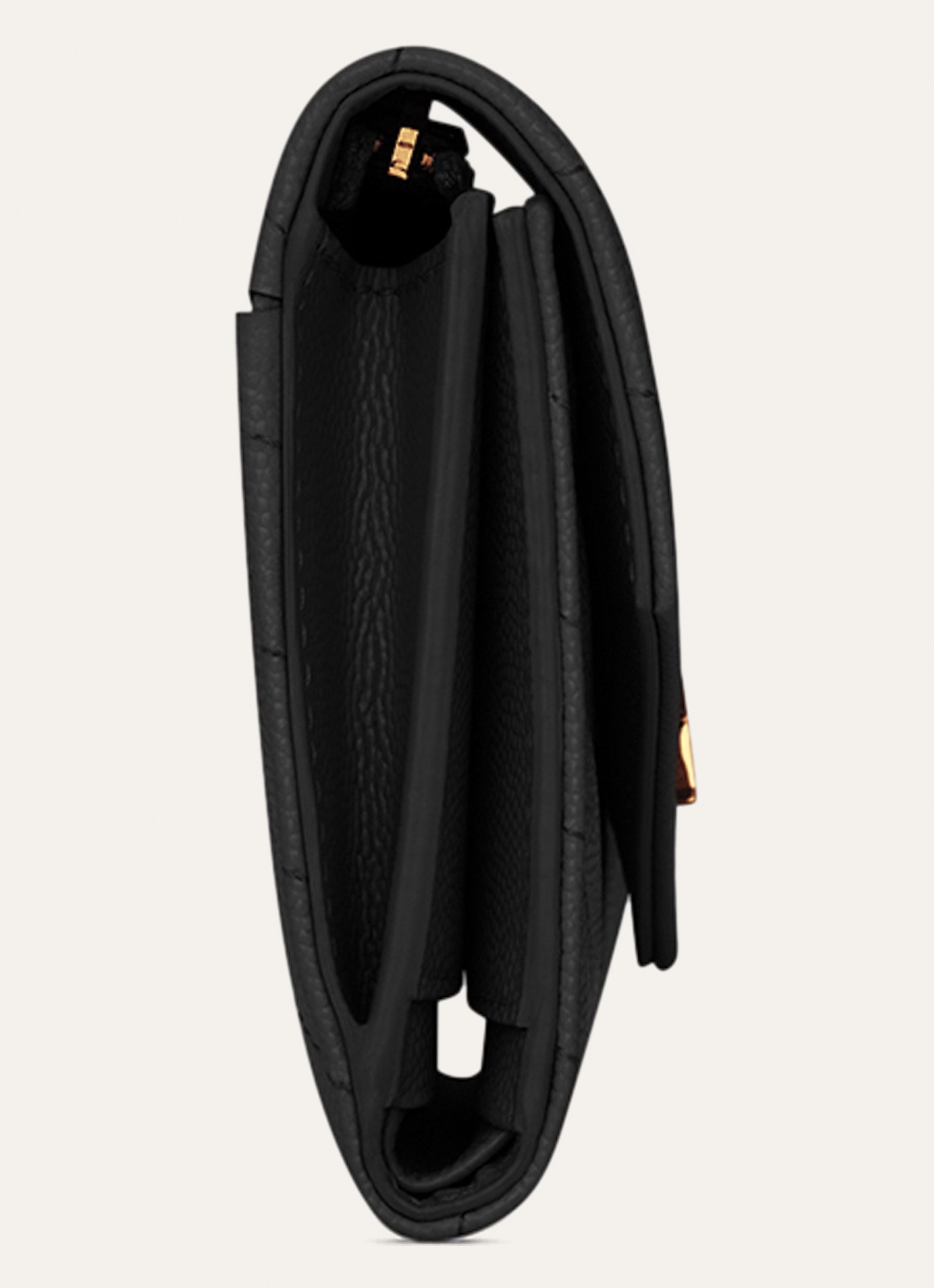 Saint Laurent Cassandre Portemonnee van kalfsleer - detail 2 zwart