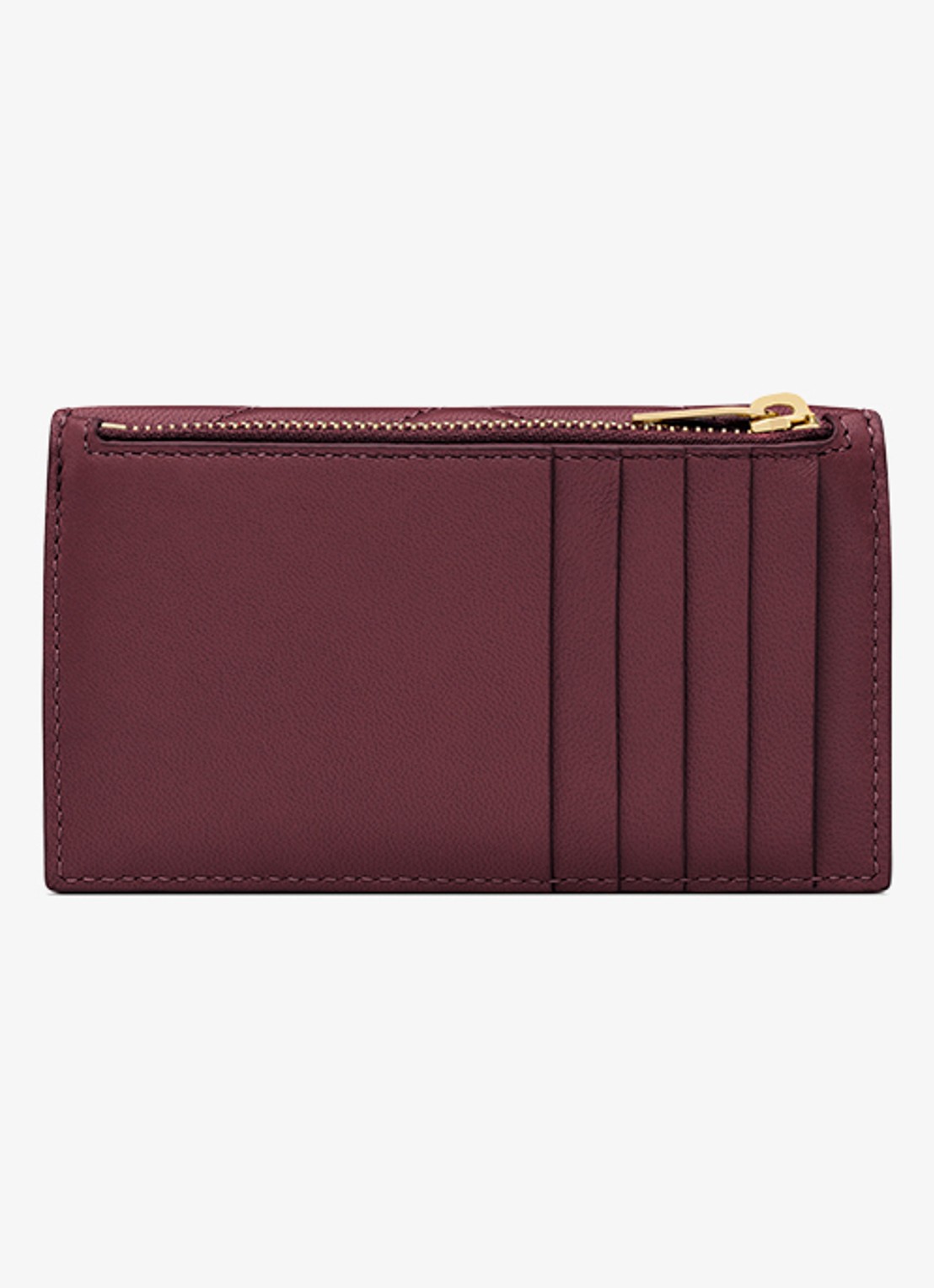 Saint Laurent Cassandre portemonnee van lamsleer - achterkant 2 bordeauxrood