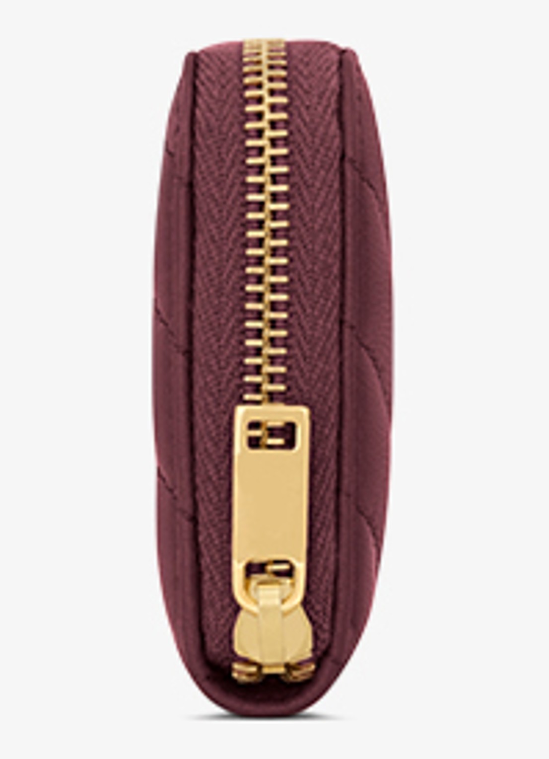 Saint Laurent Cassandre portemonnee van lamsleer - detail 2 bordeauxrood