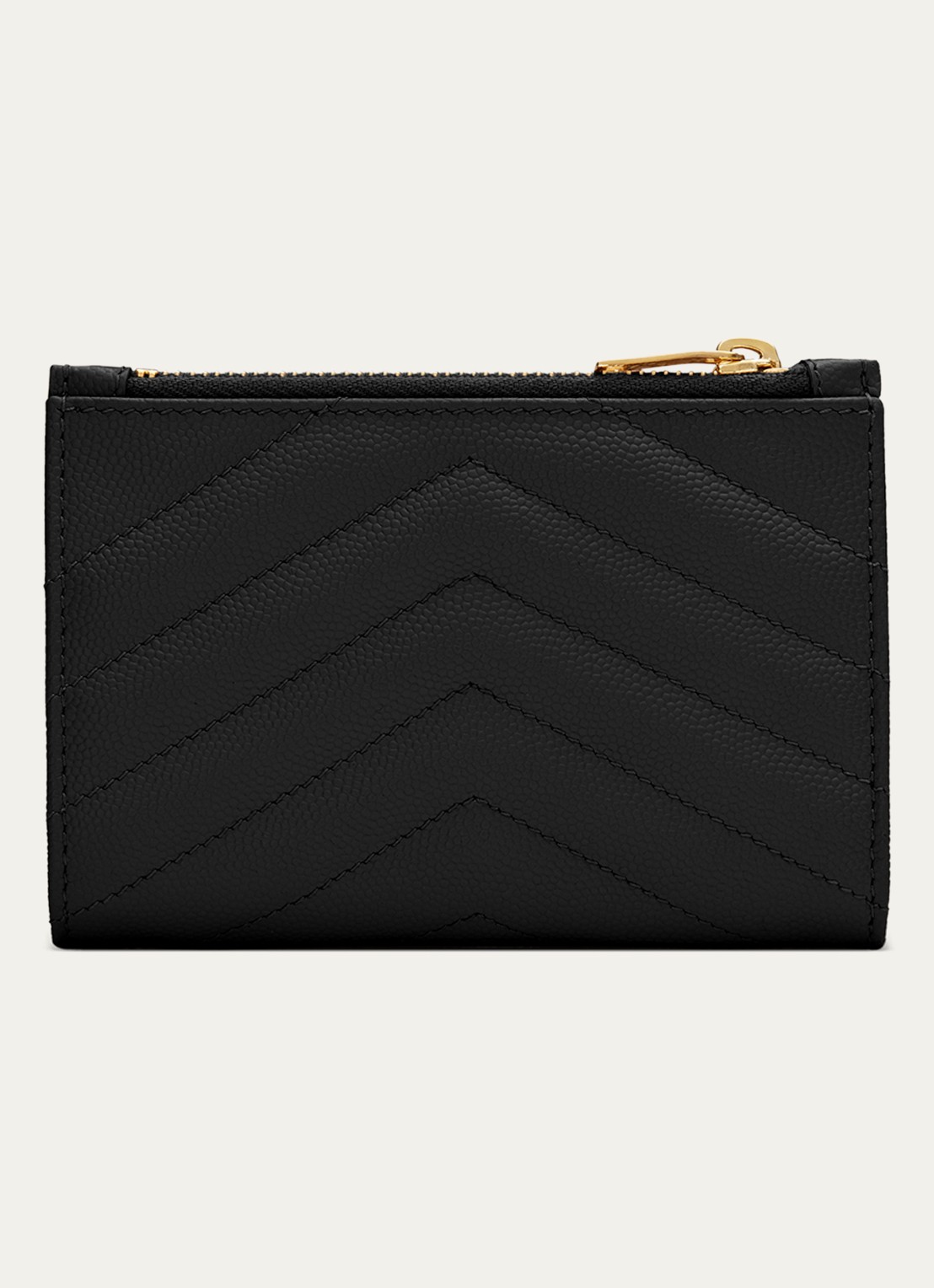 Saint Laurent Cassandre portemonnee van quilted kalfsleer - detail 4 zwart