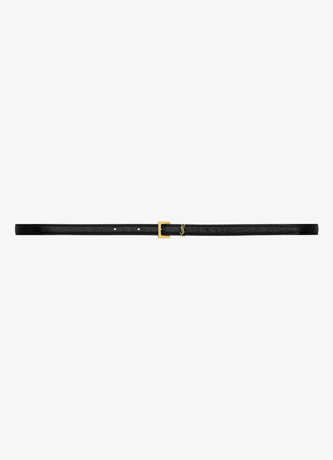 Saint Laurent Cassandre riem van kalfsleer - voorkant 3 zwart