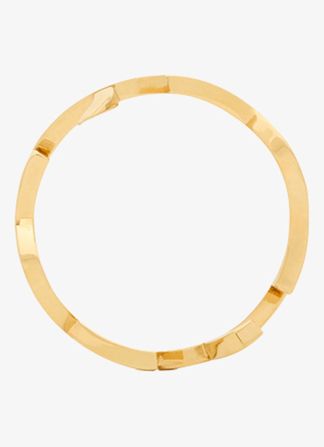 Saint Laurent Cassandre ring met logo - detail goud