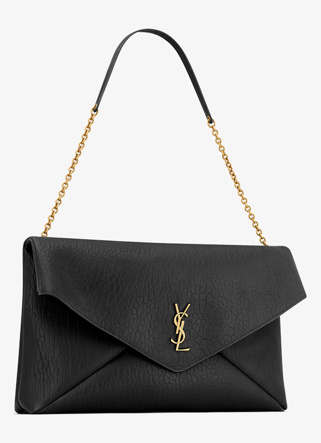 Saint Laurent Cassandre XXL schoudertas van lamsleer - detail 3 zwart