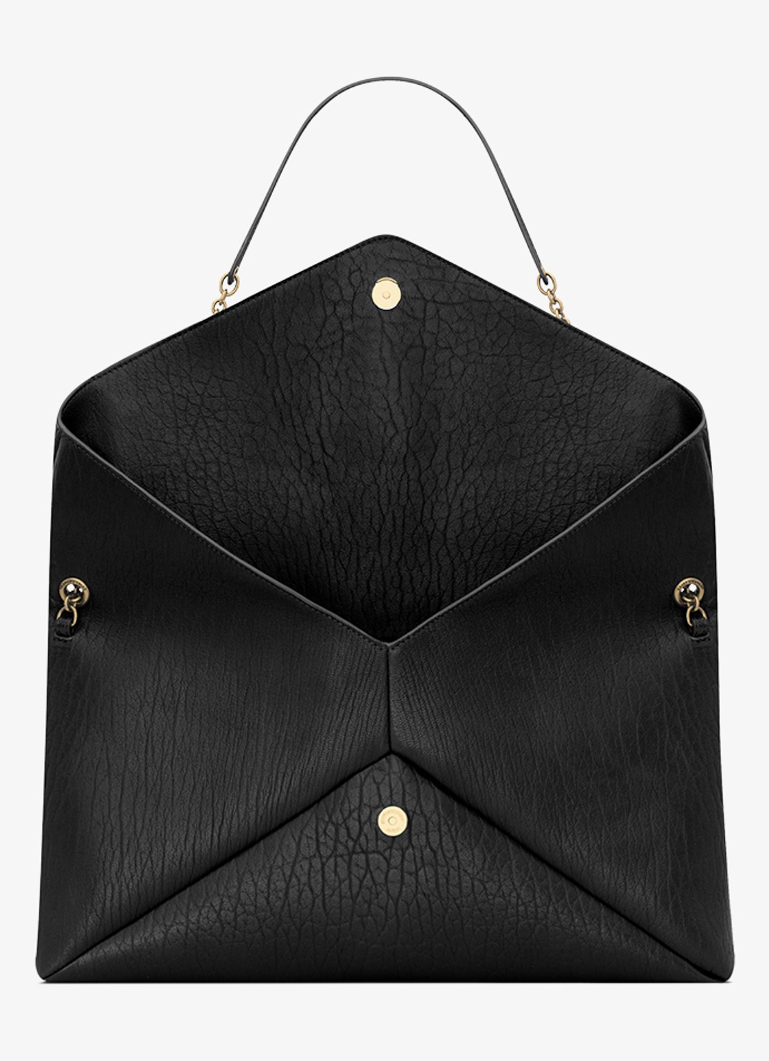 Saint Laurent Cassandre XXL schoudertas van lamsleer - detail 5 zwart
