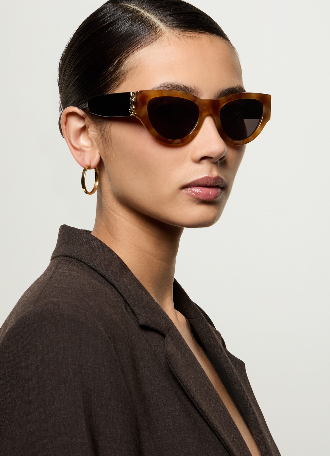 Saint Laurent Cat Eye zonnebril SL M94 - voorkant 5 oranjebruin