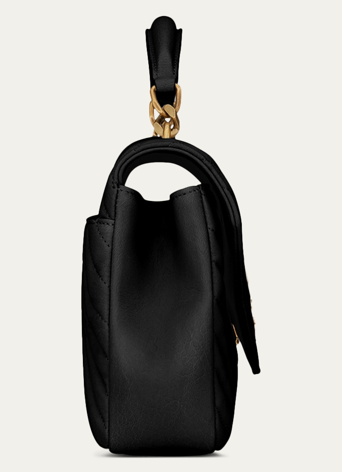 Saint Laurent College Medium crossbodytas van quilted kalfsleer - detail 4 zwart