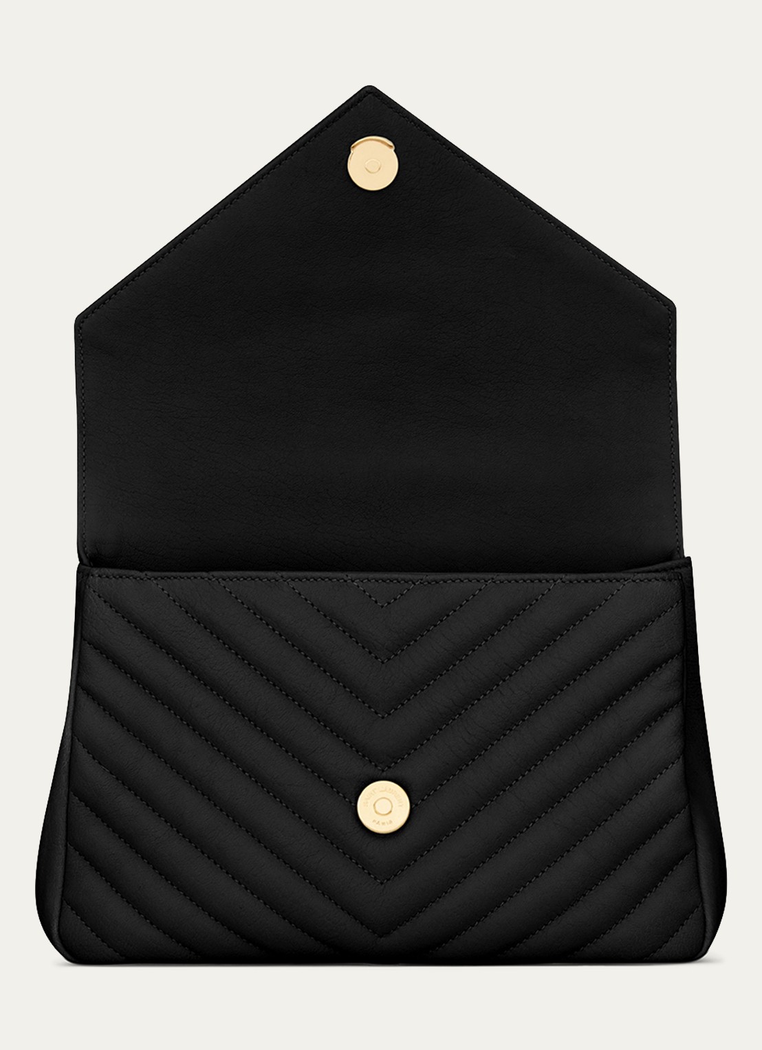 Saint Laurent College Medium crossbodytas van quilted kalfsleer - detail 5 zwart