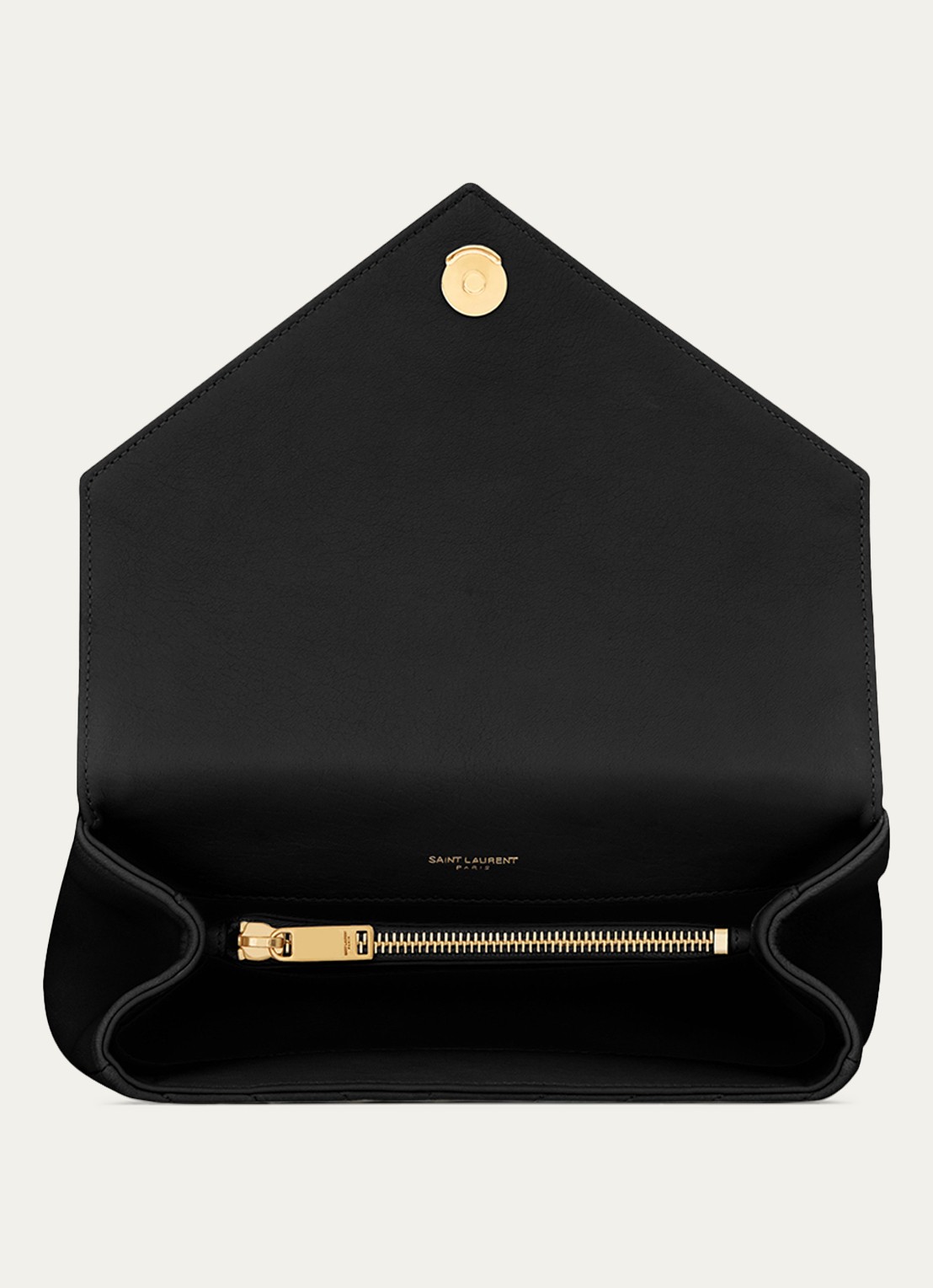 Saint Laurent College Medium crossbodytas van quilted kalfsleer - detail 6 zwart