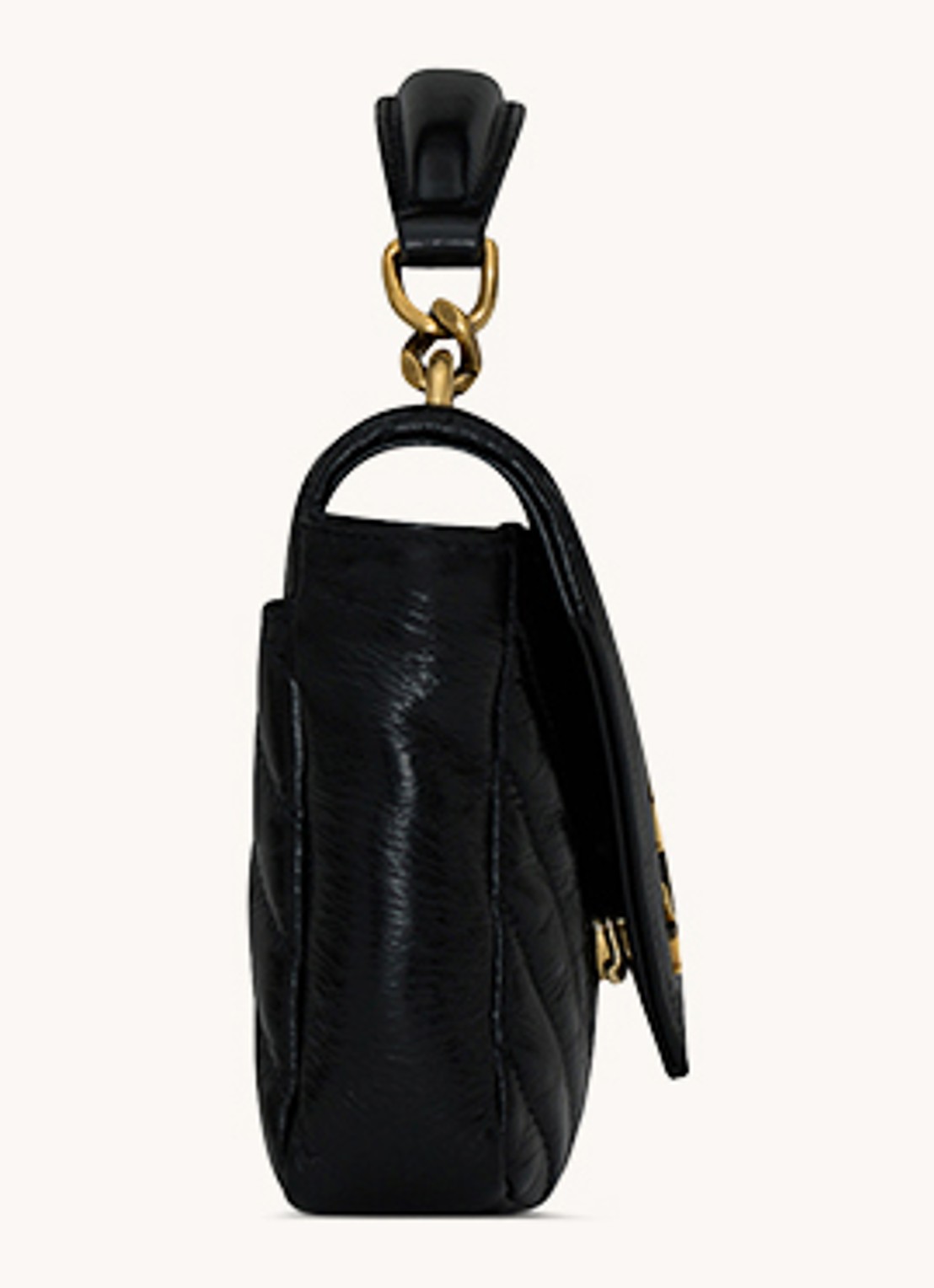 Saint Laurent College Mini handtas van kalfsleer - detail 4 zwart