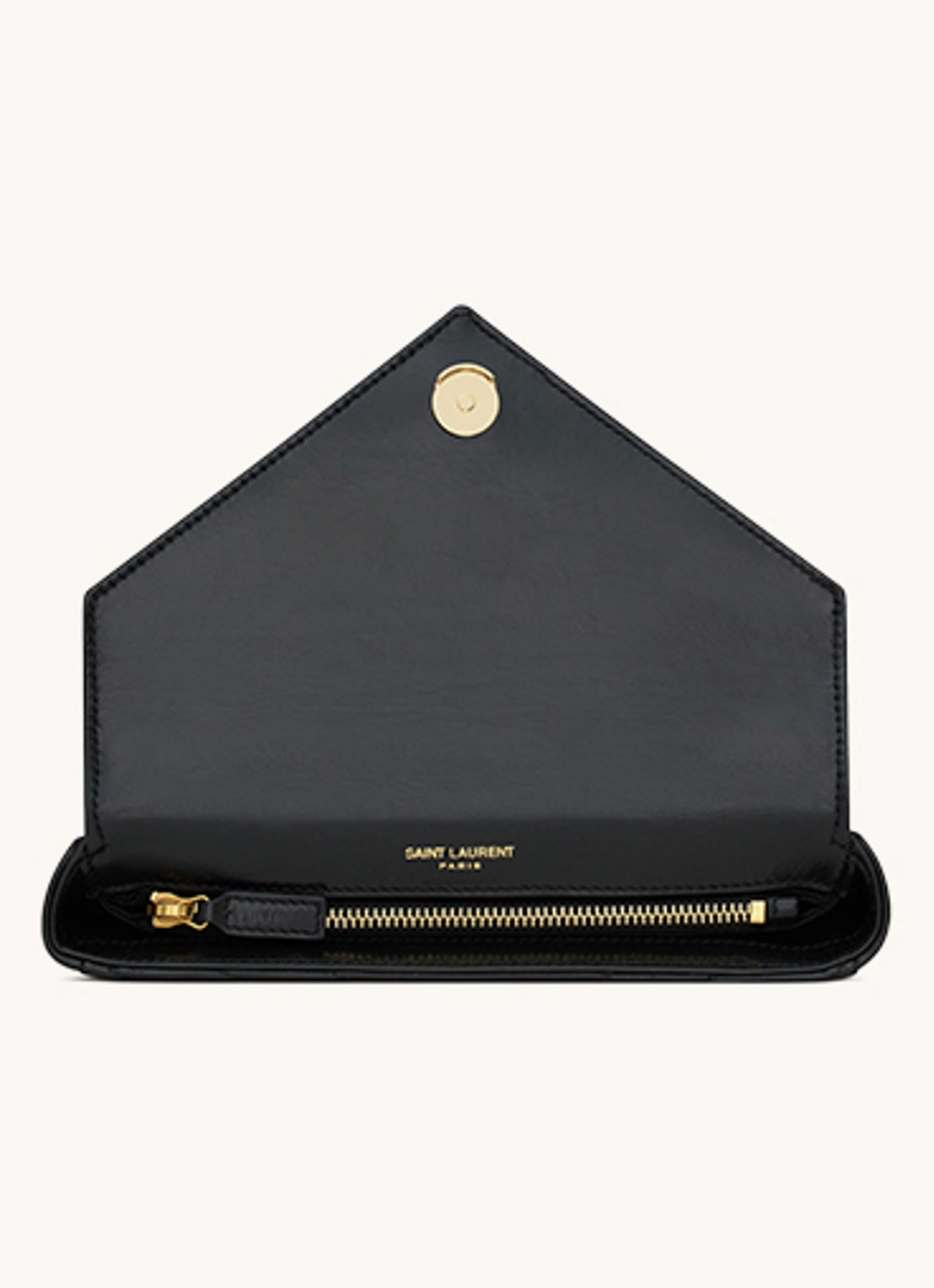 Saint Laurent College Mini handtas van kalfsleer - detail 6 zwart