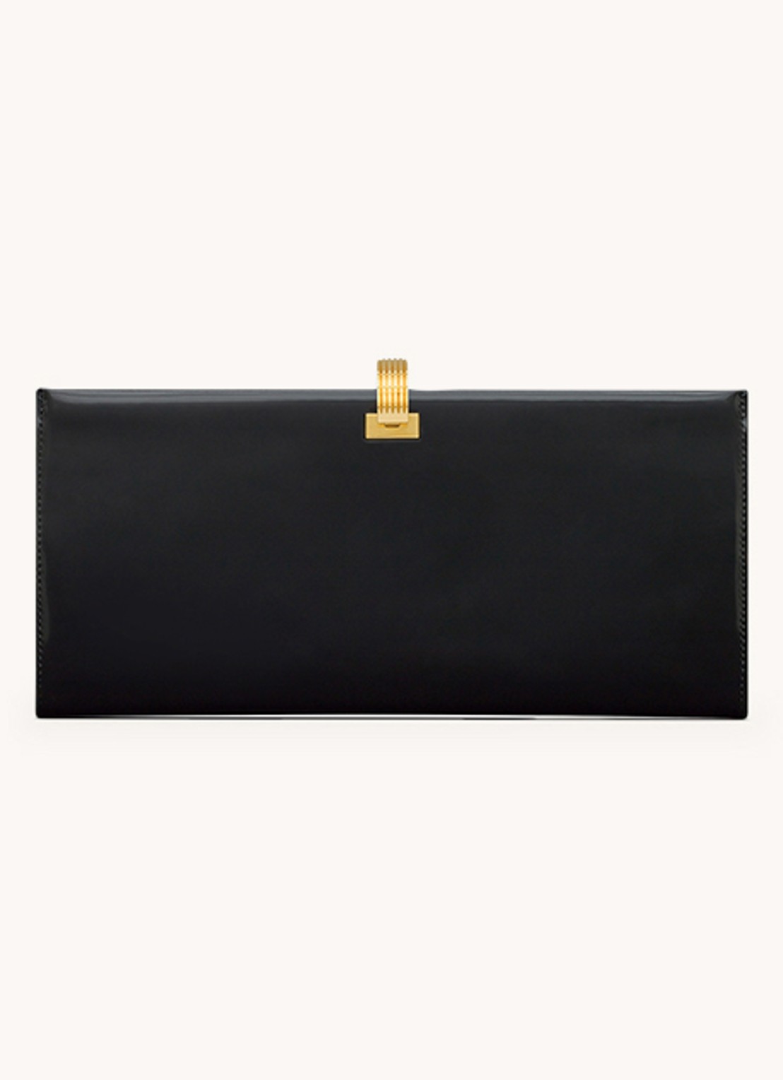 Saint Laurent Daria clutch van kalfsleer - detail 2 zwart