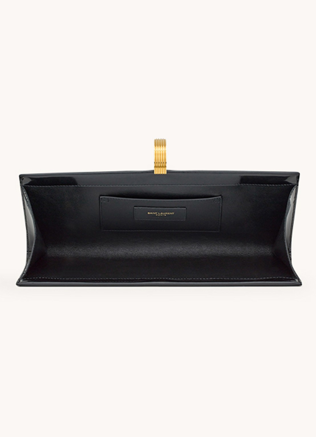 Saint Laurent Daria clutch van kalfsleer - detail 4 zwart