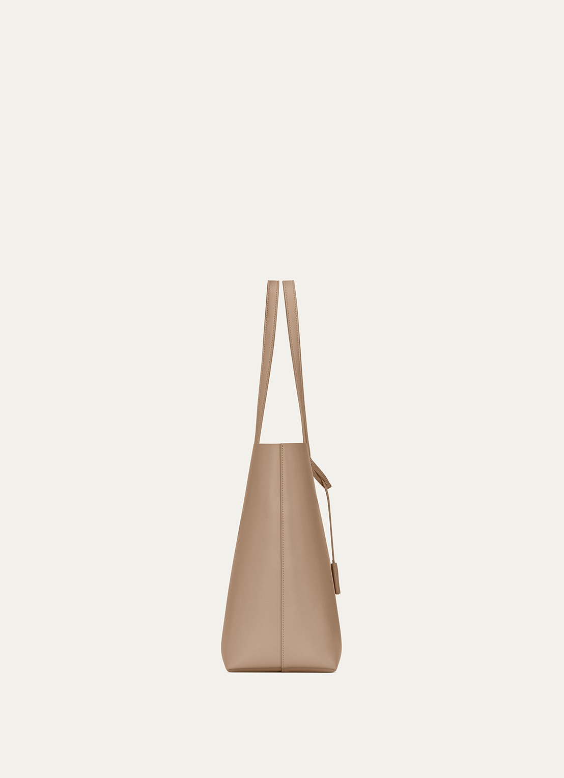 Saint Laurent E/W shopper van kalfsleer - detail 4 beige