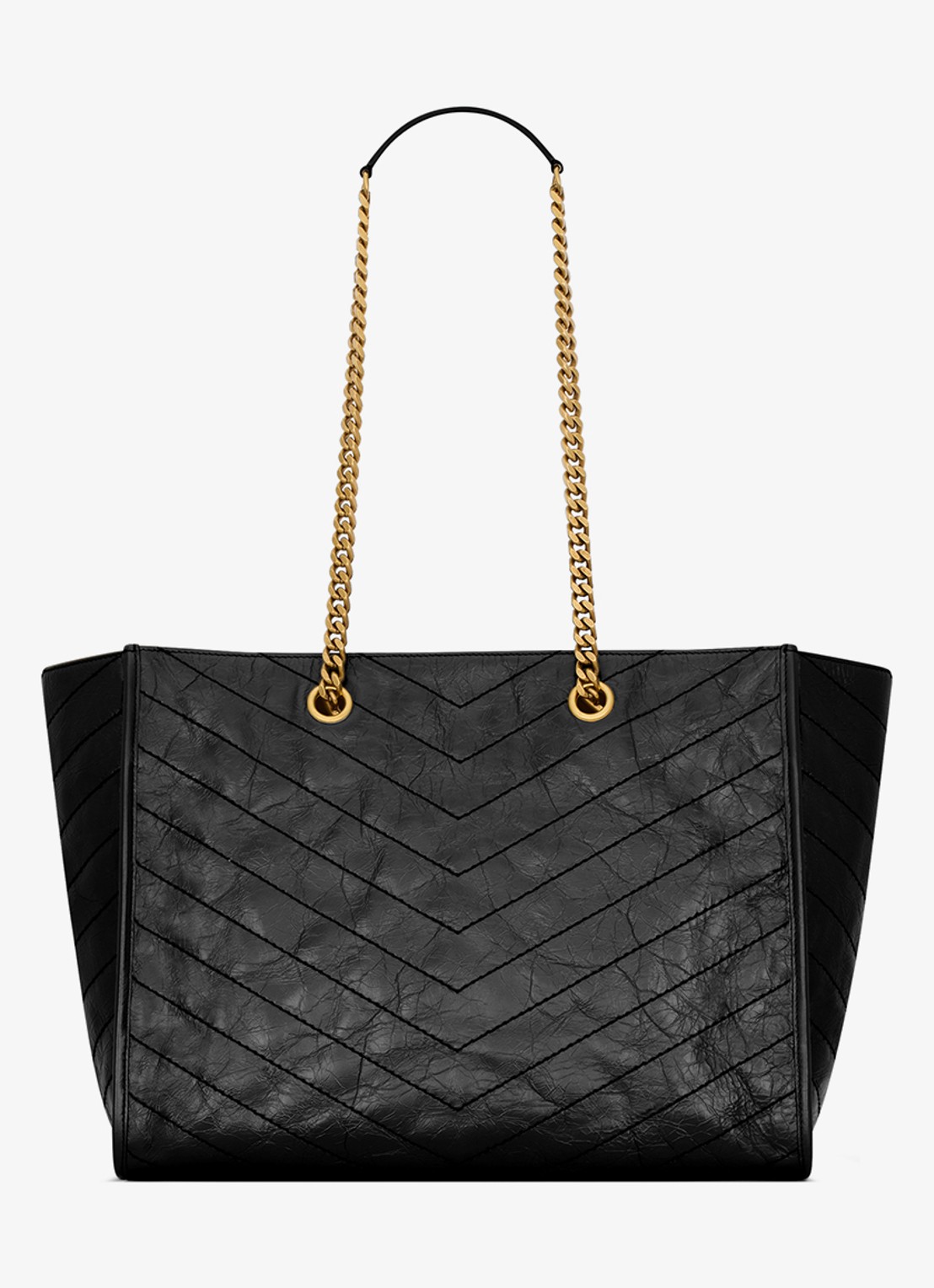 Saint Laurent Eastwest Niki shopper van kalfsleer - achterkant 4 zwart