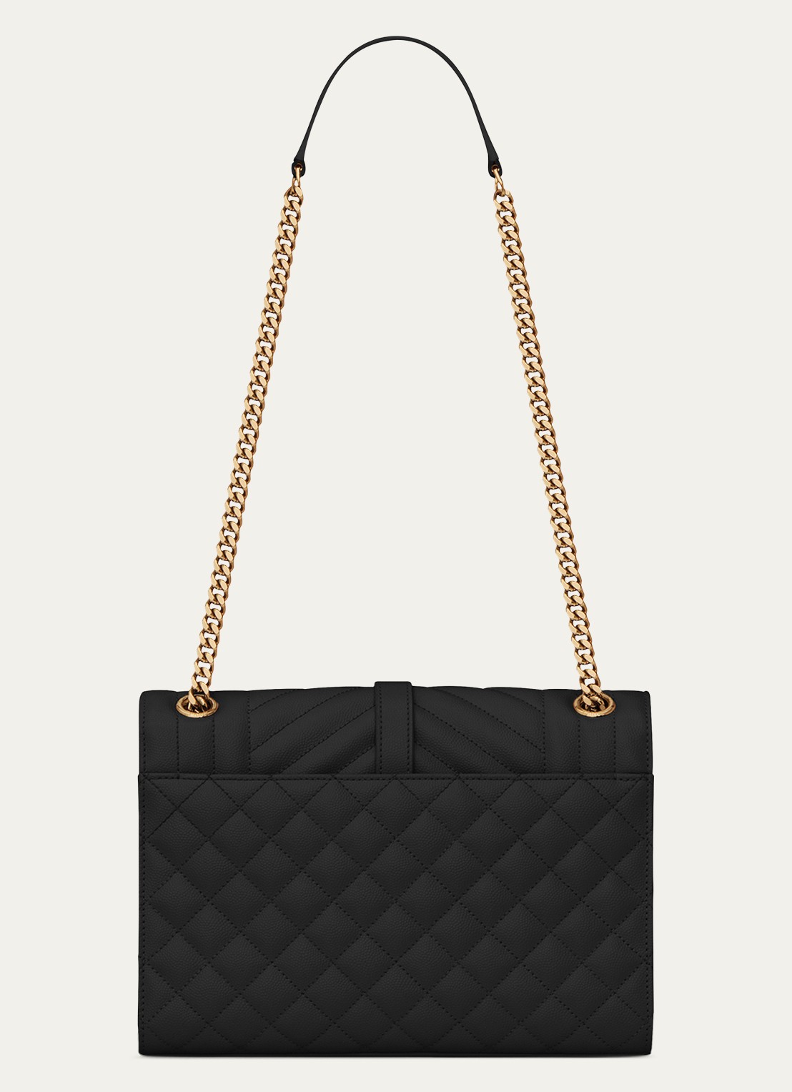 Saint Laurent Envelope Medium schoudertas van kalfsleer - detail 3 zwart