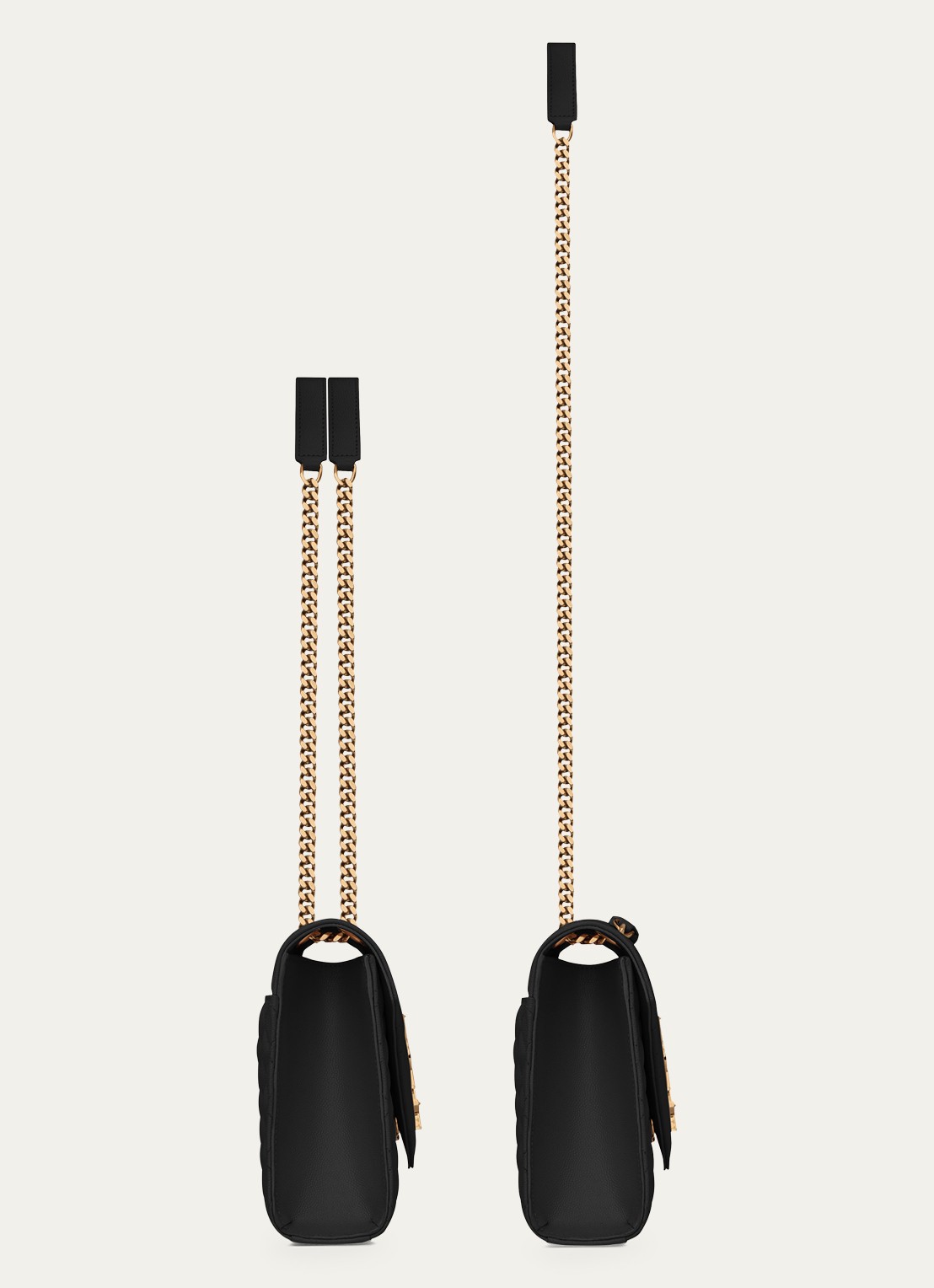 Saint Laurent Envelope Medium schoudertas van kalfsleer - detail 4 zwart