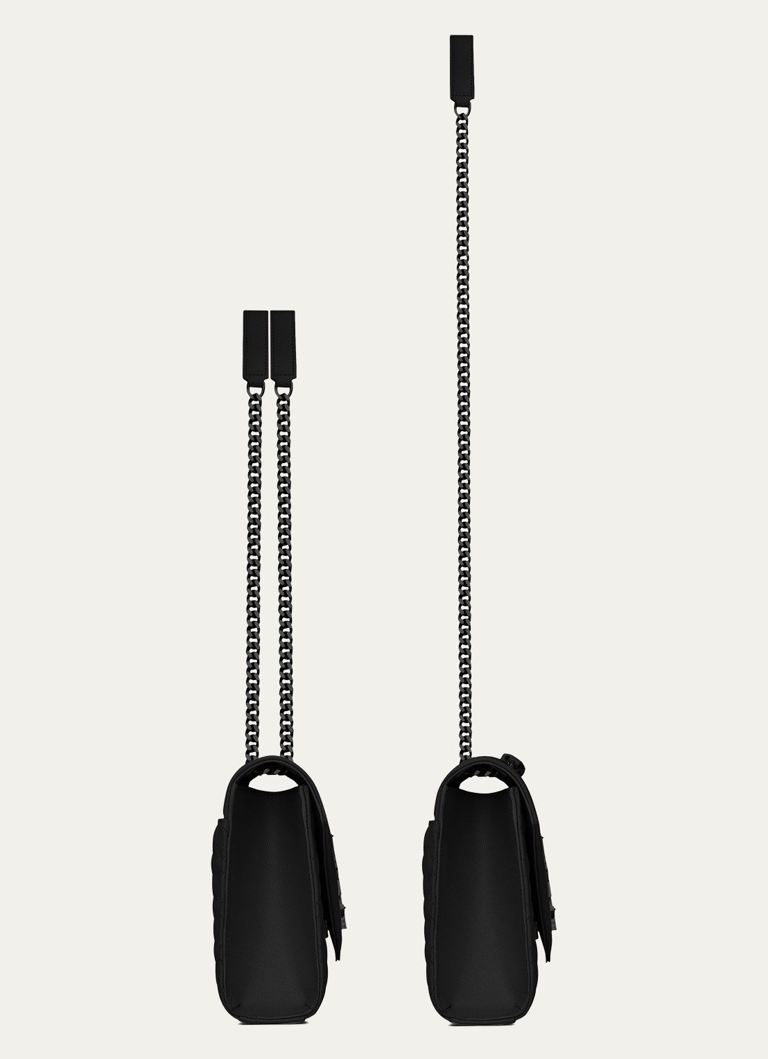 Saint Laurent Envelope Medium schoudertas van kalfsleer - detail 4 zwart