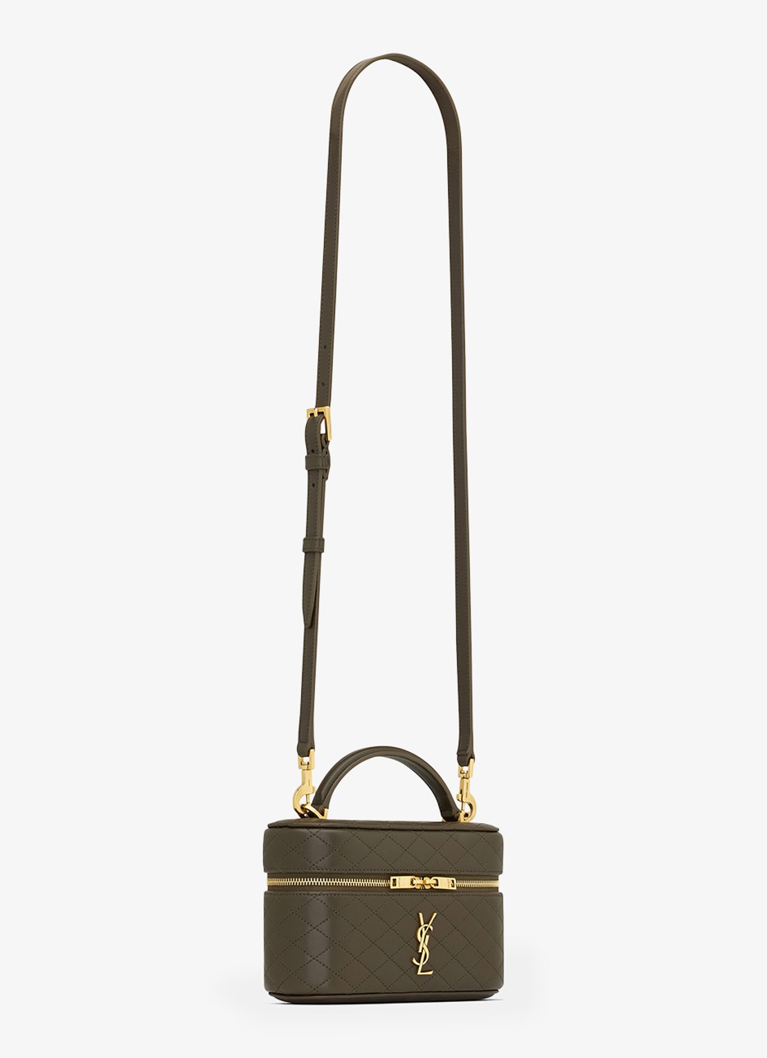 Saint Laurent Gaby handtas van lamsleer - detail 5 bronsgroen