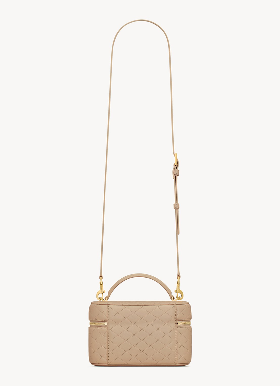 Saint Laurent Gaby Vanity handtas van lamsleer - achterkant 2 beige