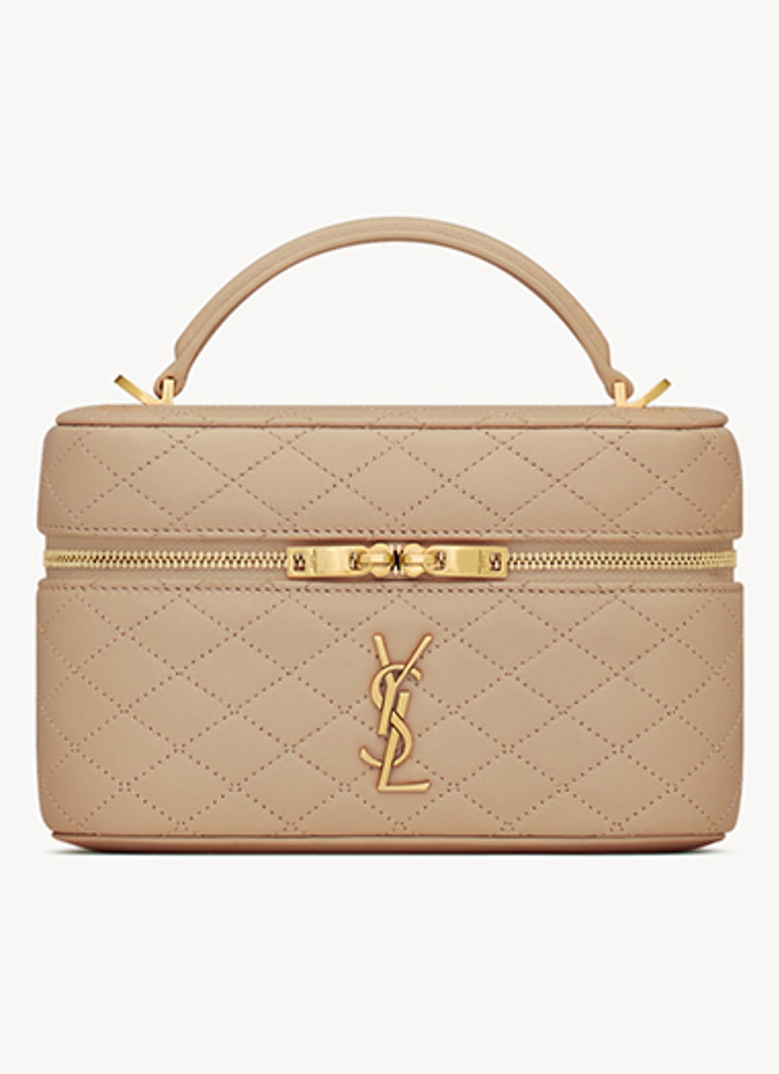 Saint Laurent Gaby Vanity handtas van lamsleer - detail 4 beige
