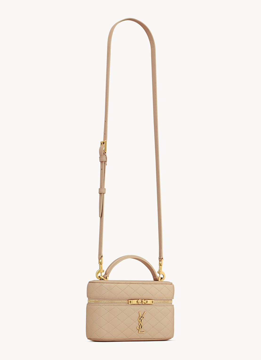 Saint Laurent Gaby Vanity handtas van lamsleer - detail 5 beige