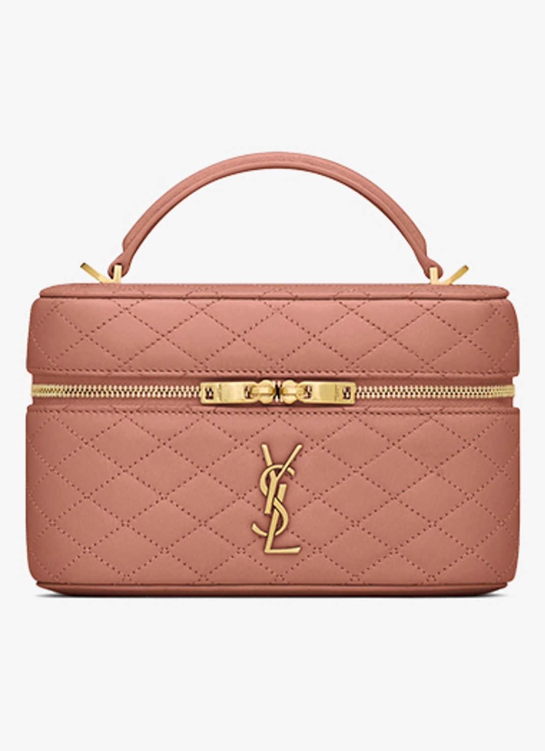 Saint Laurent Gaby Vanity handtas van lamsleer - detail 4 oudroze