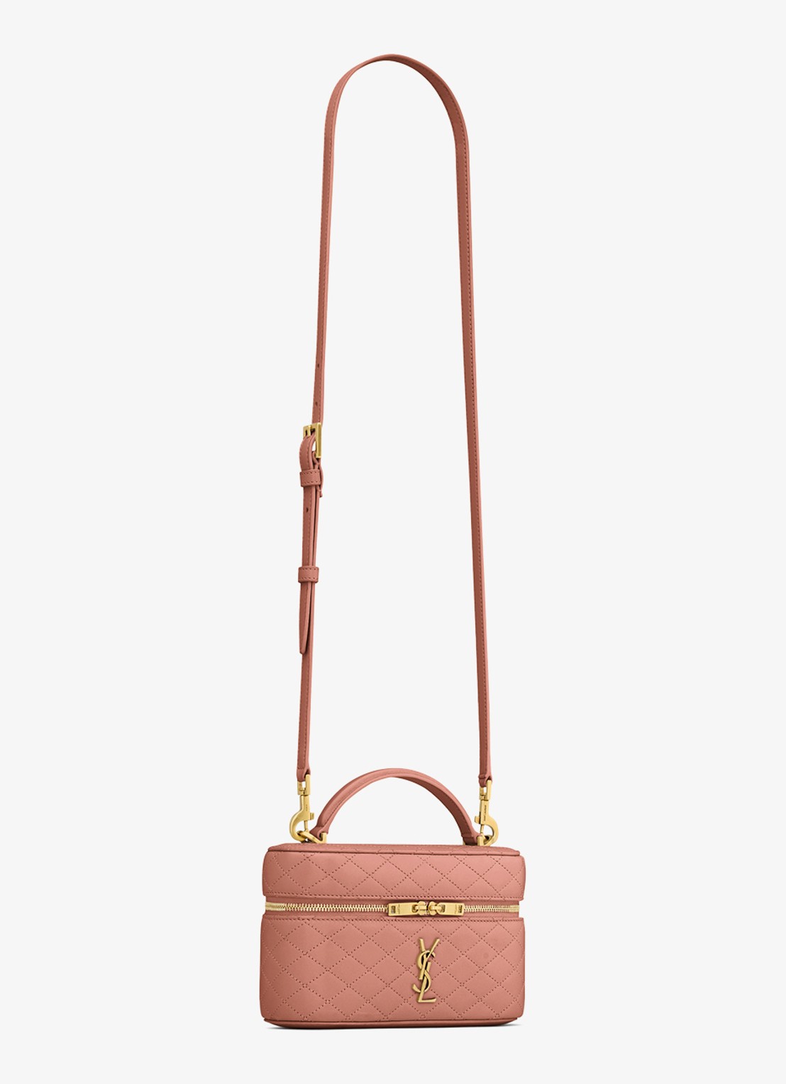 Saint Laurent Gaby Vanity handtas van lamsleer - detail 5 oudroze