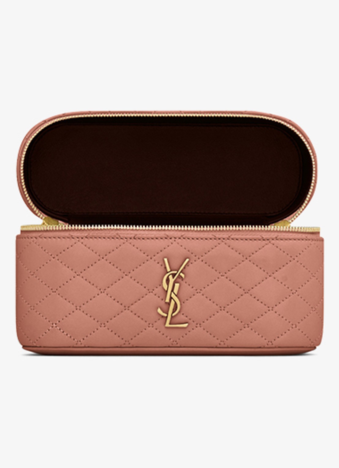 Saint Laurent Gaby Vanity handtas van lamsleer - detail 7 oudroze