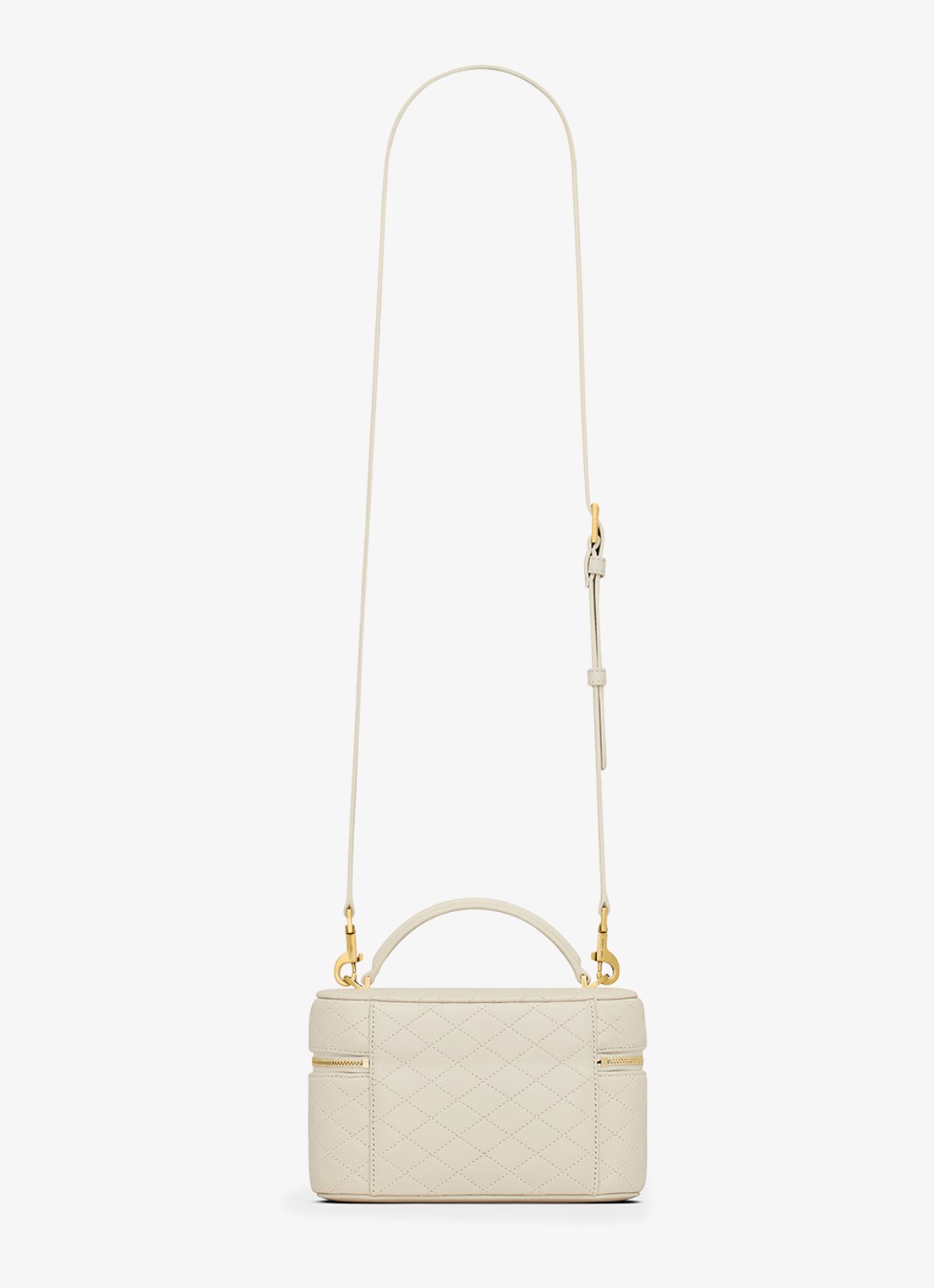Saint Laurent Gaby Vanity Mini handtas van lamsleer - detail 4 gebroken wit