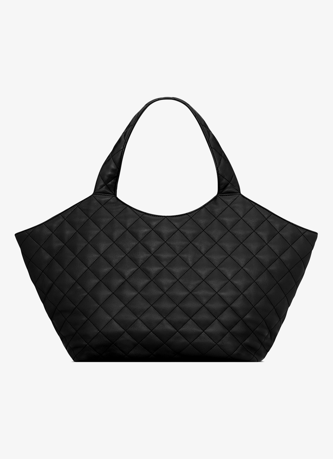 Saint Laurent Icare Medium shopper van lamsleer - achterkant 7 zwart
