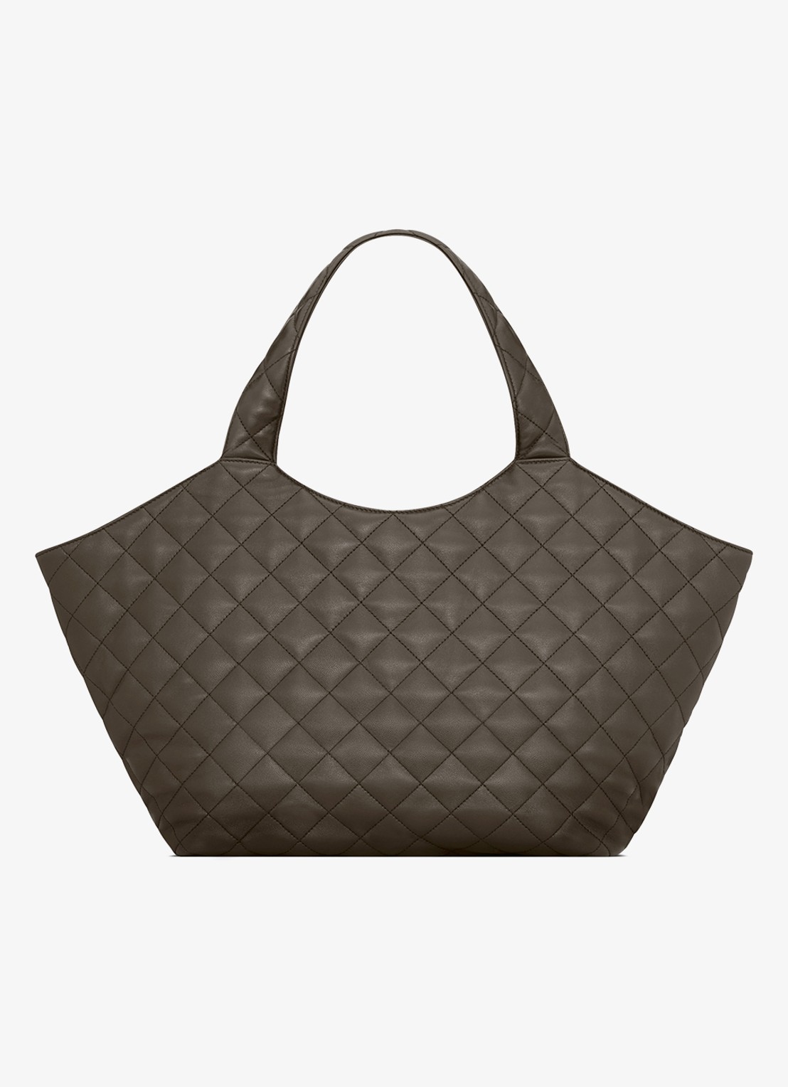 Saint Laurent Icare Medium shopper van lamsleer - achterkant 6 bronsgroen