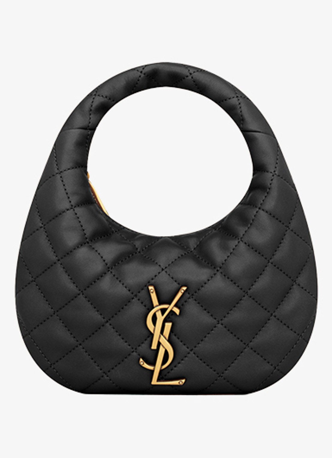 Saint Laurent Icarino Mini handtas van lamsleer - detail 4 zwart