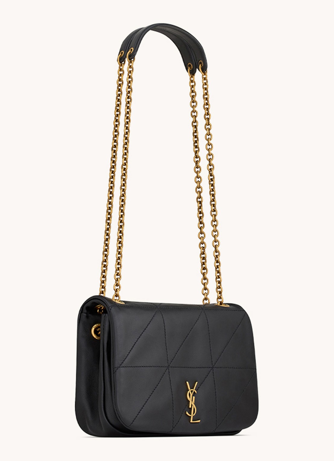 Saint Laurent Jamie 4.3 Mini schoudertas van lamsleer - detail 6 zwart