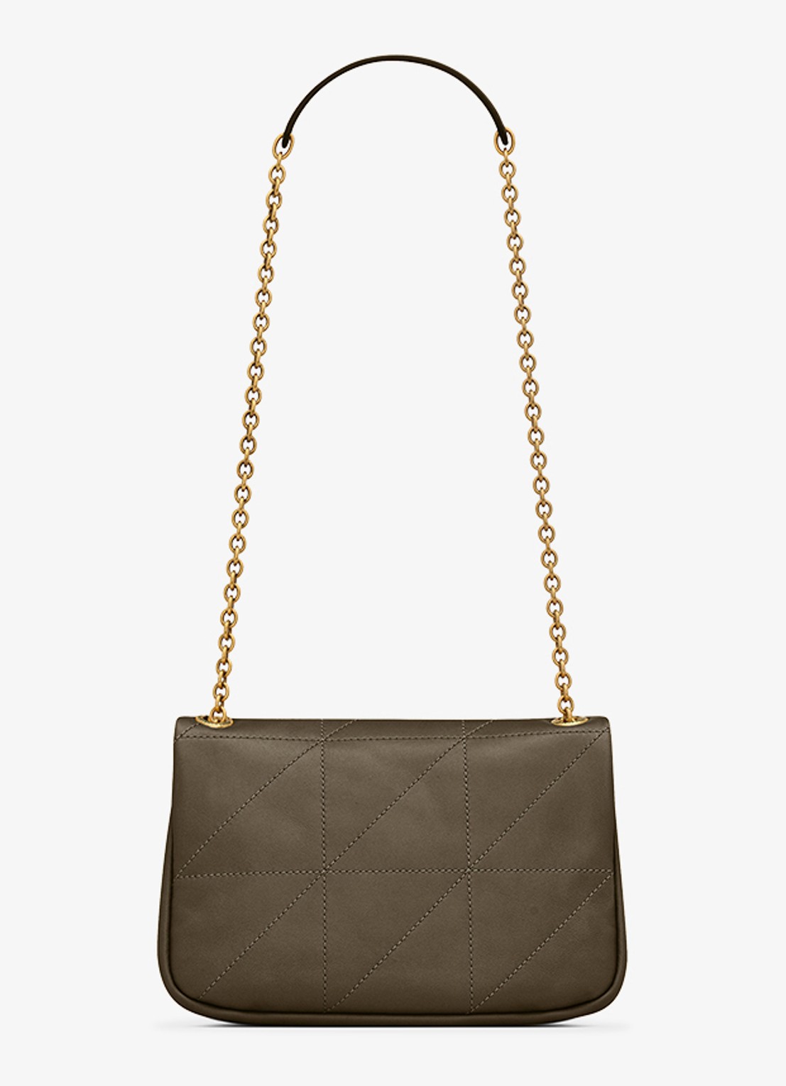 Saint Laurent Jamie 4.3 Mini schoudertas van lamsleer - detail bronsgroen