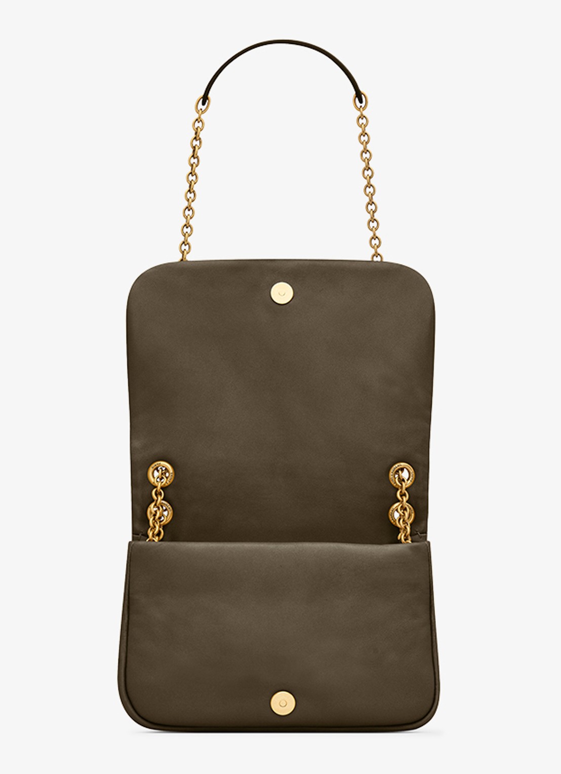 Saint Laurent Jamie 4.3 Mini schoudertas van lamsleer - detail 3 bronsgroen