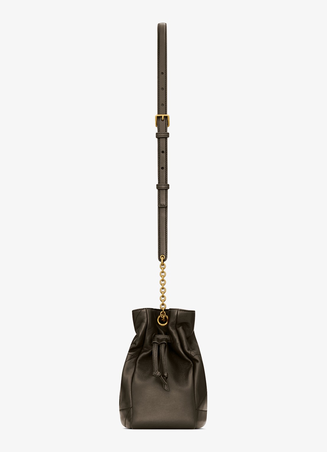 Saint Laurent Jamie crossbodytas van kalfsleer - detail 4 bronsgroen