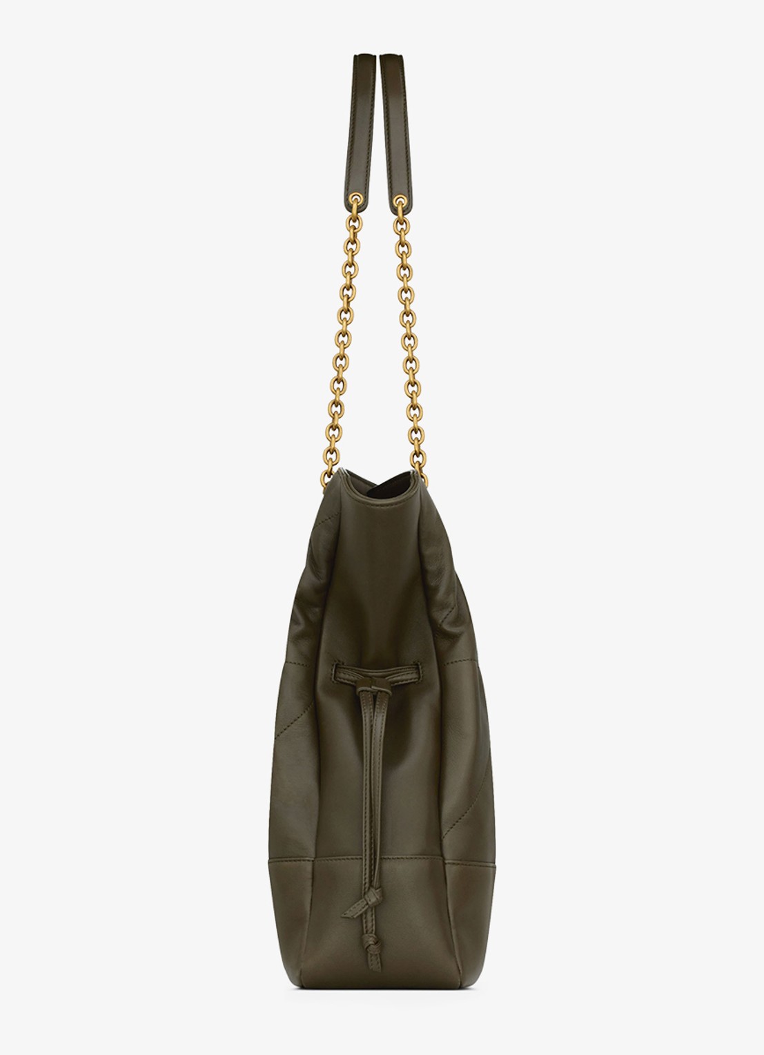 Saint Laurent Jamie shopper van lamsleer - detail 4 groen